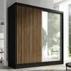 Schwebetürenschrank, 2-türig Schrank mit Spiegel und Produktbild-Vorschau 1