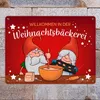 Willkommen in der Weihnachtsbäckerei Metallschild XXL in Produktbild-Vorschau 2