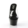 KISS-201 Damen Sandale von Pleaser, Transparent Schwarz , Produktbild-Vorschau 2