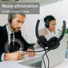 Cadorabo USB Headset in Schwarz Kopfhörer für Laptop Produktbild-Vorschau 2