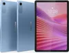 Two blue Lenovo tablets are shown from the back, with a third tablet displayed from the front showing its screen. Produktbild-Vorschau