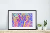 MuchoWow® Gerahmtes Poster Kunst - Farben - Psychedelisch Produktbild-Vorschau 4