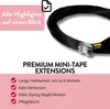 hair2heart Premium Mini Tape Extensions Echthaar - 12 Tapes Produktbild-Vorschau 3