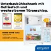 Exquisit UKS115-3-081E, 82 l, Pod ladą, E, 38 dB, ST, 2 Podgląd zdjęcia produktu 2