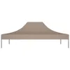 vidaXL Partyzelt-Dach 4x3 m Taupe 270 g/m² Produktbild-Vorschau 10