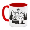 Camping Queen Kaffeebecher Rot mit wunderschönen Produktbild-Vorschau 2