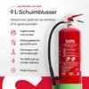 SAVS® Feuerlöscher Schaum 9 Liter - 34A 183B - Fluorfrei - Produktbild-Vorschau 2