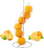 Relaxdays Portafrutta a spirale in metallo, cestino per Anteprima dell’immagine prodotto 1