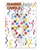 Bunte Konfetti Zahlenkerze Nummer 6 (6,5cm) Produktbild-Vorschau 2