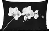 MuchoWow® Outdoor Kissen - Orchidee - Blumen - Schwarz - Produktbild-Vorschau 1