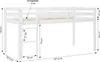 Homestyle4u Hochbett Weiß 90x200 Massivholz Kinderhochbett Produktbild-Vorschau 9