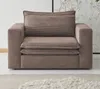Loveseat Sessel "Pesaro" in braun Cord Loungesessel 125 cm Produktbild-Vorschau 2