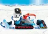 A toy snow groomer with detachable parts in a snowy environment. Podgląd zdjęcia produktu