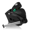 A black car seat base with an extended support leg, shown against a white background. Produktbild-Vorschau