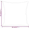 vidaXL Cuscino decorativo 2 pz. Marrone 40x40 cm in Pelle Anteprima dell’immagine prodotto 7
