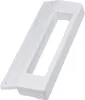 A white plastic handle photographed against a white background. Produktbild-Vorschau