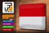 Blechschild Flagge Monaco 30x20cm Flag of Monaco Vintage Produktbild-Vorschau 3