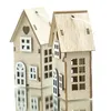 POSIWIO Anhänger Haus Weiß & Natur 4 x 3 x 8 cm im 6er Pack Produktbild-Vorschau 2