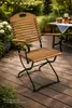 DEGAMO Gartensessel BAD TÖLZ Flachstahl grün + Holz Produktbild-Vorschau 2