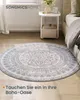 SONGMICS HOME Teppich rund, 120 cm d, Wohnzimmerteppich, Produktbild-Vorschau 9