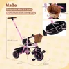 COSTWAY Triciclo 3 en 1, triciclo infantil con manillar Vista previa de la imagen del producto 3