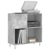 vidaXL Plattenschrank Betongrau 84,5x38x89 cm Holzwerkstoff Produktbild-Vorschau 3