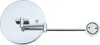 A chrome-plated cosmetic mirror with an adjustable arm and light. Produktbild-Vorschau
