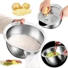 Reiswäscher Siebschale mit Reibe, 4-in-1-Waschschüssel für Produktbild-Vorschau 1