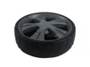 A single wheel for a lawnmower, shown from a slightly angled perspective against a white background. Produktbild-Vorschau