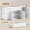 HOMCOM Kommode mit 1 Schublade, Sideboard mit Verstellbarem Produktbild-Vorschau 3