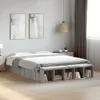 vidaXL Postel Grey Sonoma 140x200 cm Dřevěný materiál Náhled obrázku produktu 2