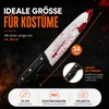 Falošný nôž cca 34 cm s krvou - na Halloween a karneval - - Náhľad obrázku produktu 8