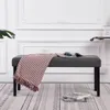 vidaXL Lavice 106 cm šedá Imitace kůže Náhled obrázku produktu 2