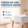 Leinen Tischdecke 90x90cm eckig weiss Produktbild-Vorschau 5