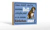 Holzschild Spruch 18x12cm mein Hund darf im Bett schlafen Produktbild-Vorschau 1