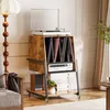 TV-Regal Plattenspieler Tisch HiFi Rack TV Rack mit Rollen Produktbild-Vorschau 5
