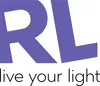 The image shows the letters RL in a large, bold font, with the text "live your light" below it. Voir les images du produit
