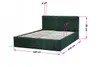 BETTSO Doppelbett Polsterbett Bett mit Kopfstütze und Produktbild-Vorschau 4