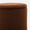 sweeek - Stoffhocker mit Stauraum - Terrakotta Produktbild-Vorschau 3