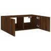 TV-Wandschrank mit LED-Leuchten Braun Eichen-Optik 80x35x31 Produktbild-Vorschau 8
