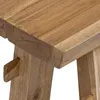 vidaXL Banc Naturel 100 x 29 x 43,5 cm Bois massif Teck Voir les images du produit 6