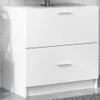 vidaXL Vanity unit white 59x37x59 cm materiál na bázi dřeva Náhled obrázku produktu 2