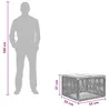 vidaXL Gartentisch Schwarz 55 x 55 x 37 cm PE Rattan und Produktbild-Vorschau 6