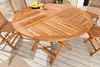 Massiver Gartentisch EMPIRE TEAK Ø120cm natur Teakholz Produktbild-Vorschau 2