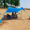 Duży namiot tarp plażowy baldachim parawan słoneczny 2x2m Podgląd zdjęcia produktu 7