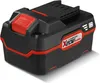 A black and red battery pack for a power tool, shown from a slight angle on a white background. Produktbild-Vorschau