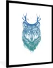 MuchoWow® Gerahmtes Poster Wolf - Geweih - Weiß - Tiere Produktbild-Vorschau 1