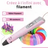 Fleau Kids 3D Pen Starter Pack Rose XXL - 150m filament - Voir les images du produit 10