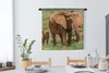 MuchoWow® Wandteppich Wandbehang Elefantenbaby mit seiner Produktbild-Vorschau 3