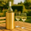 Frigorifero per vino a doppia parete in acciaio inox oro - Anteprima dell’immagine prodotto 2